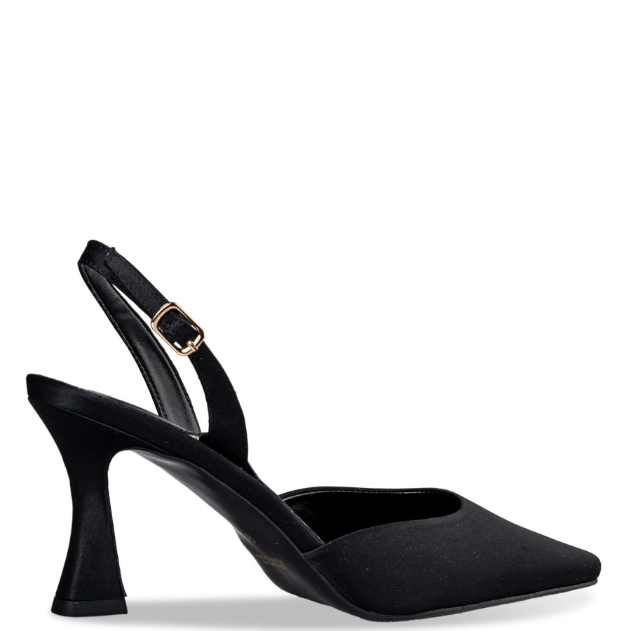 SLINGBACK PUMPS - Συνθετικό Δέρμα - ΜΑΥΡΟ - Γόβες | EnvieShoes
