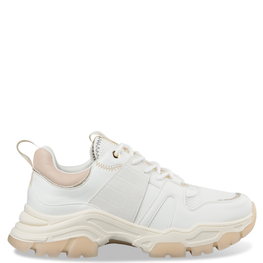 CHUNKY SNEAKERS - Συνθετικό Δέρμα - ΛΕΥΚΟ - Sneakers