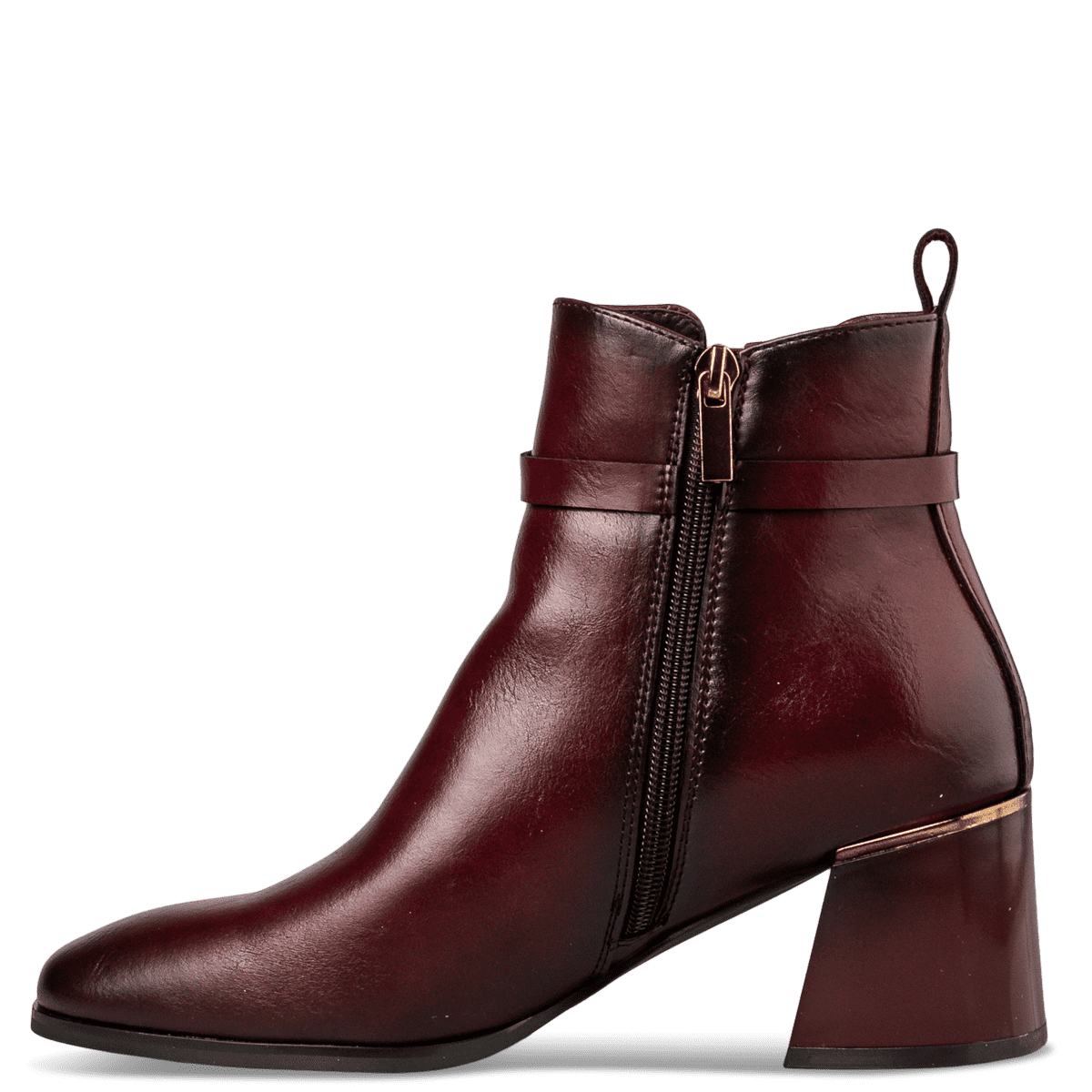 ANKLE BOOTS - Συνθετικό Δέρμα - ΜΠΟΡΝΤΩ - Μποτάκια | EnvieShoes