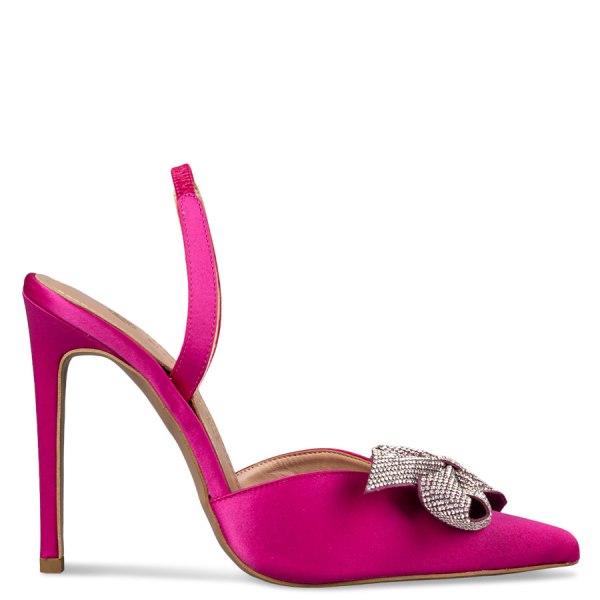 Envie Shoes - ΣΗΜΑΝΤΙΚΟ: Σε περίπτωση διαφοράς τιμής από το κατάστημα ισχύει παντα και μόνο η τιμή του καταστήματος SATIN SLINGBACK PUMPS