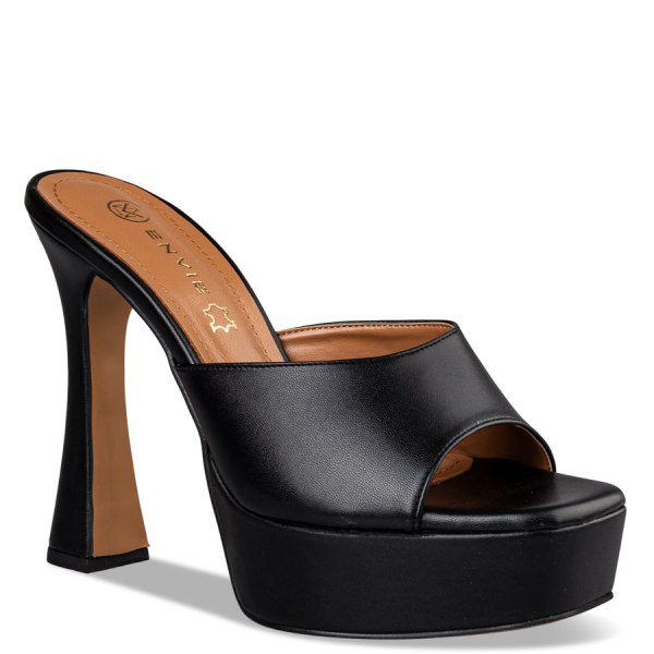 PLATFORM HEEL MULES