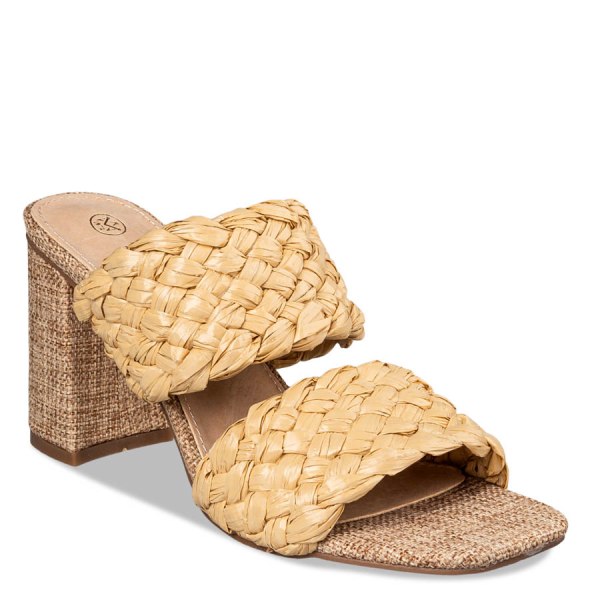 BRAIDED STRAW MULES