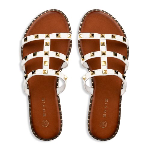  FLAT STUDDED SANDALS 2025