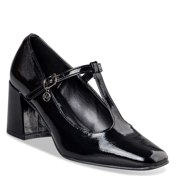 T-BAR SHINY PUMPS