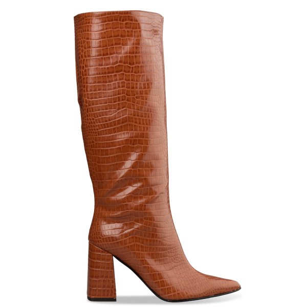 CROC-EFFECT BOOTS
