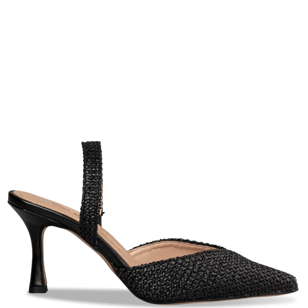 Envie Shoes - ΣΗΜΑΝΤΙΚΟ: Σε περίπτωση διαφοράς τιμής από το κατάστημα ισχύει παντα και μόνο η τιμή του καταστήματος RAFFIA-EFFECT SLINGBACK PUMPS