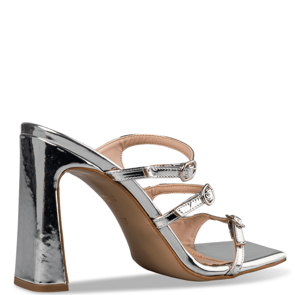 BLOCK HEEL MULES φωτογραφία