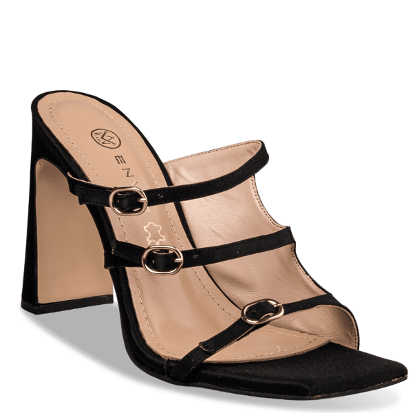 BLOCK HEEL MULES