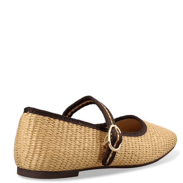 RAFFIA BALLET FLATS φωτογραφία