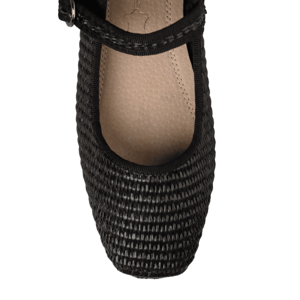 RAFFIA BALLET FLATS φωτογραφία