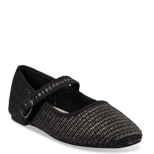 RAFFIA BALLET FLATS