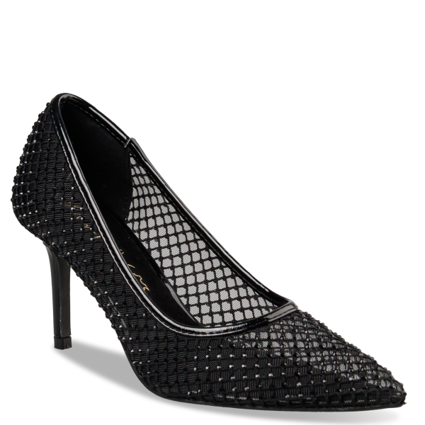 EMBELLISHED FISHNET PUMPS φωτογραφία
