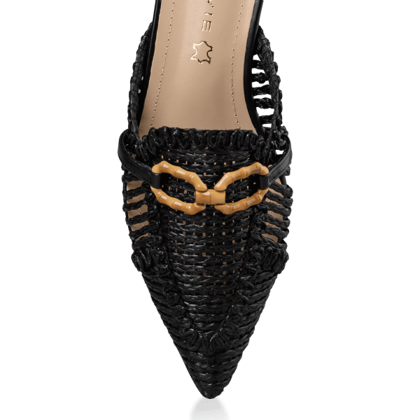 RAFFIA SLIP ON LOAFERS φωτογραφία