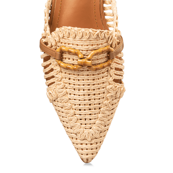 RAFFIA SLIP ON LOAFERS φωτογραφία