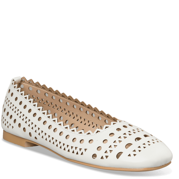 CUT-OUT DETAILED BALLET FLATS φωτογραφία