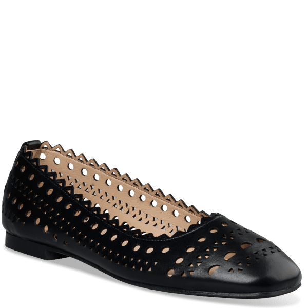 CUT-OUT DETAILED BALLET FLATS φωτογραφία