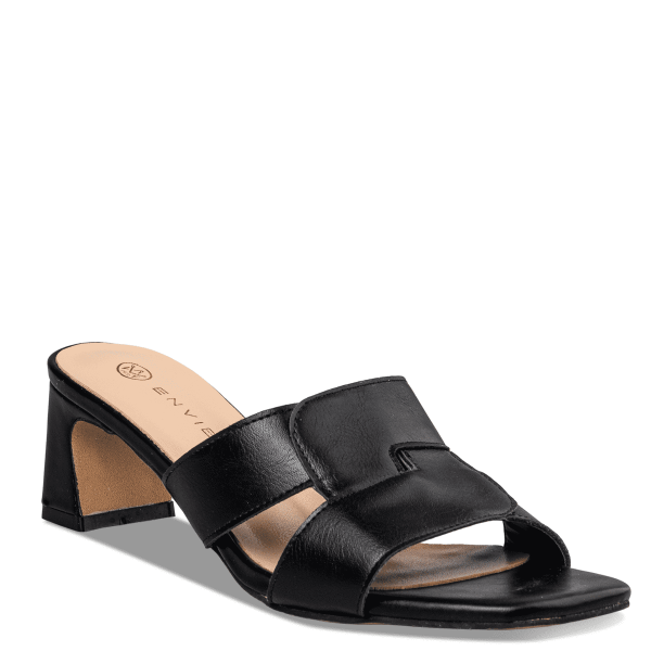 BLOCK HEEL MULES φωτογραφία