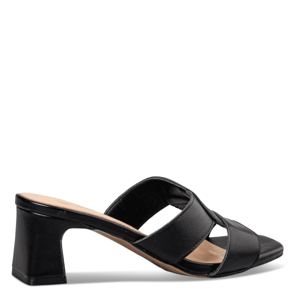 BLOCK HEEL MULES φωτογραφία