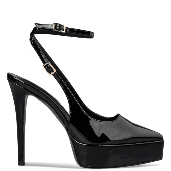 PLATFORM HEEL BOW PUMPS