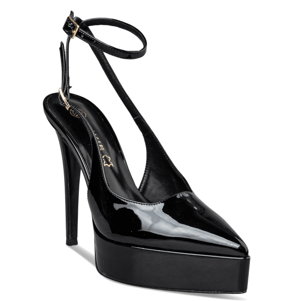 PLATFORM HEEL BOW PUMPS