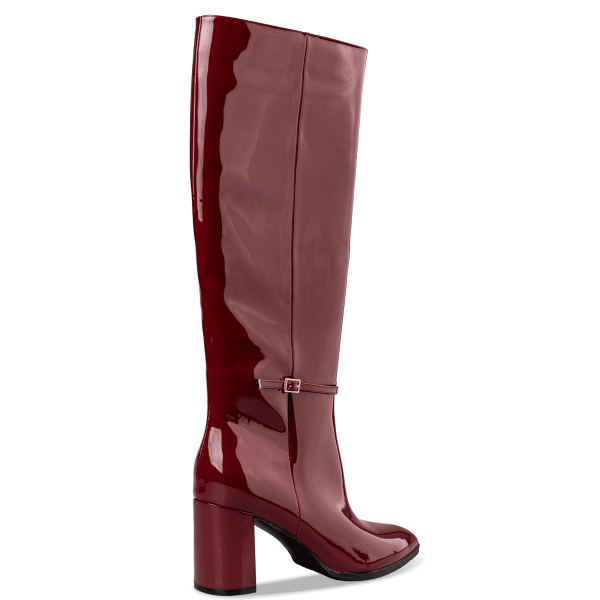 POINTED TOE SHINY BOOTS φωτογραφία