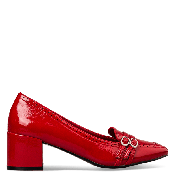 MID HEELED LOAFERS