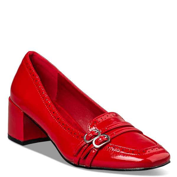 MID HEELED LOAFERS