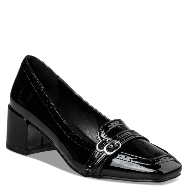 MID HEELED LOAFERS