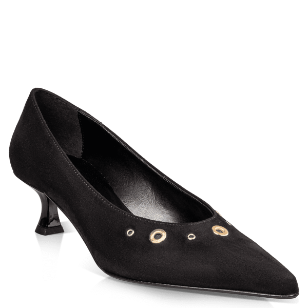 KITTEN HEEL PUMPS