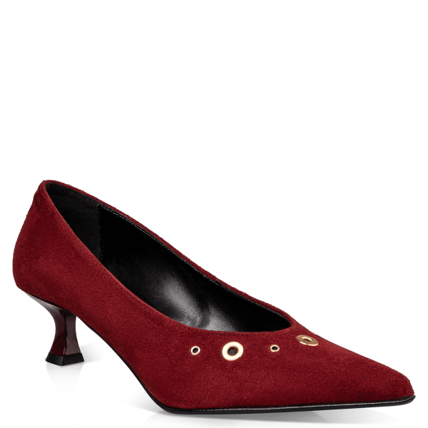 KITTEN HEEL PUMPS
