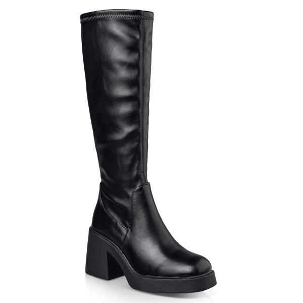 BLOCK MID-HEELED BOOTS
