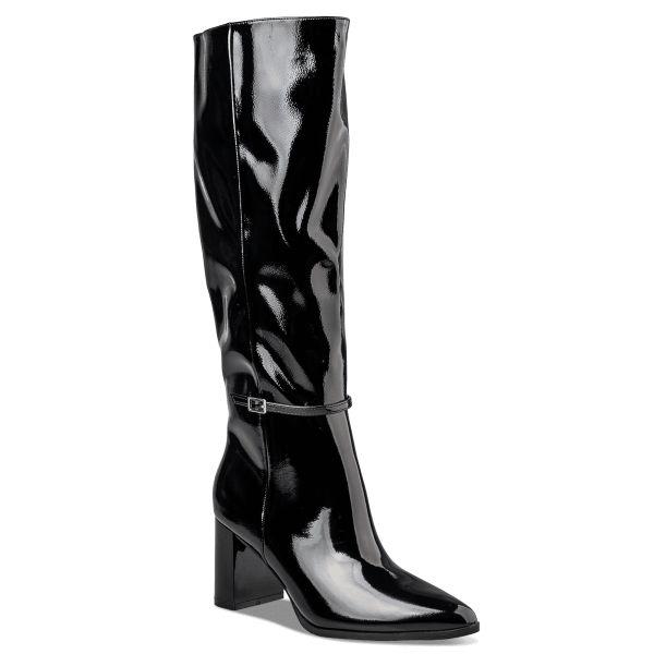 POINTED TOE SHINY BOOTS φωτογραφία