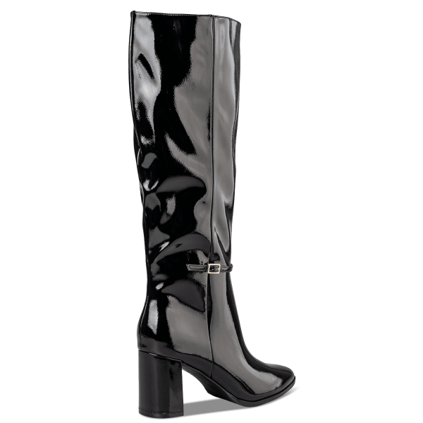 POINTED TOE SHINY BOOTS φωτογραφία