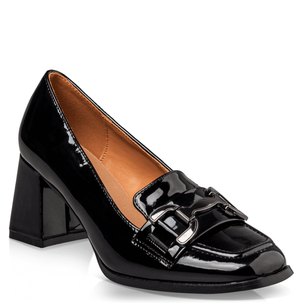 MID HEELED LOAFERS