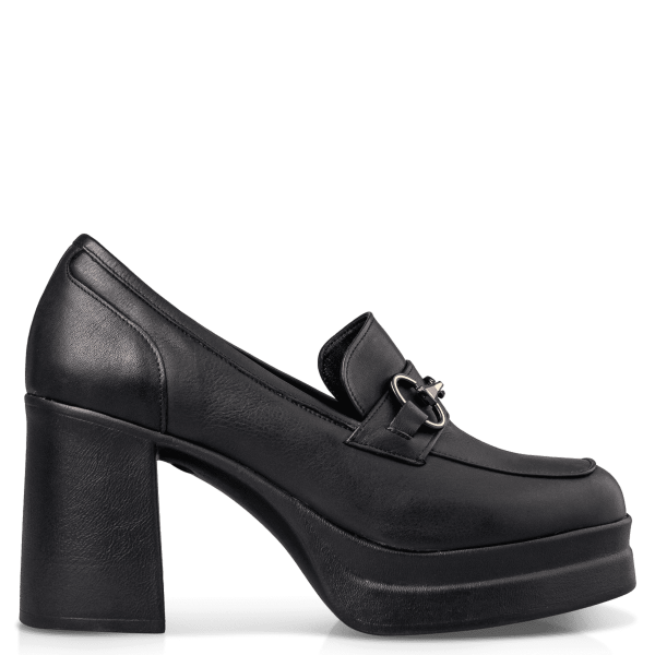 PLATFORM HEELED LOAFERS