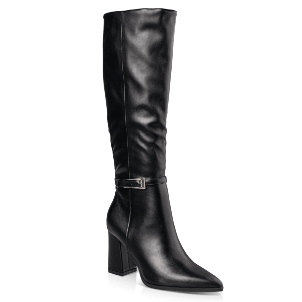 BLOCK MID-HEELED BOOTS