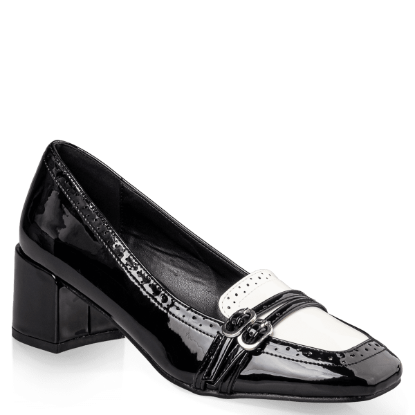 MID HEELED LOAFERS
