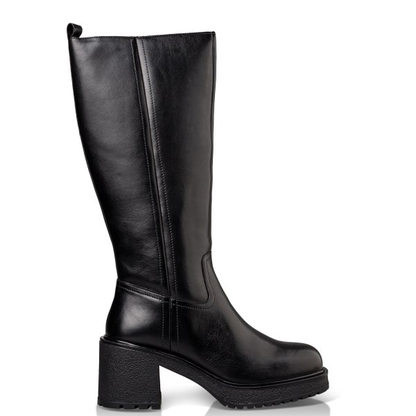 BLOCK MID-HEELED BOOTS