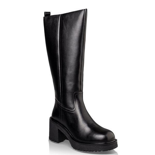 BLOCK MID-HEELED BOOTS