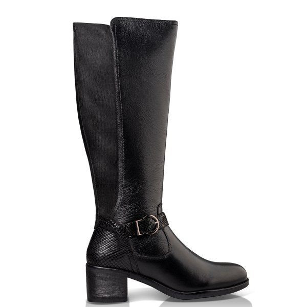 BLOCK MID-HEELED BOOTS