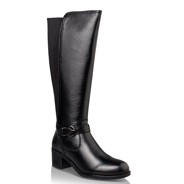 BLOCK MID-HEELED BOOTS