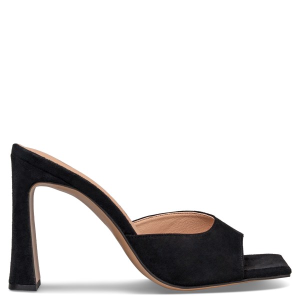 SLIM BLOCK HEEL MULES