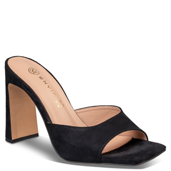 SLIM BLOCK HEEL MULES