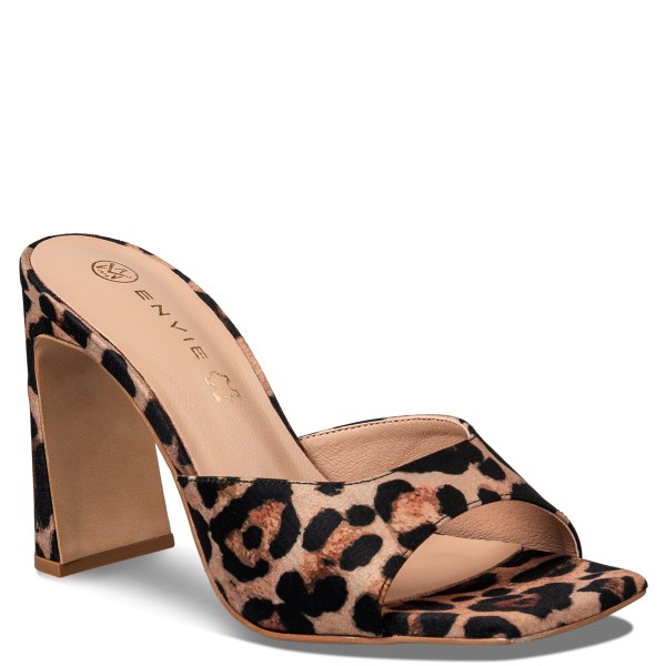 SLIM BLOCK HEEL MULES