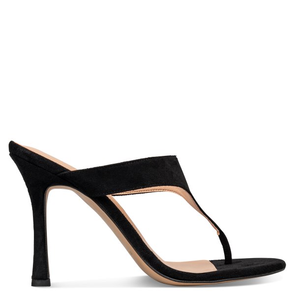 HIGH HEEL THONG MULES