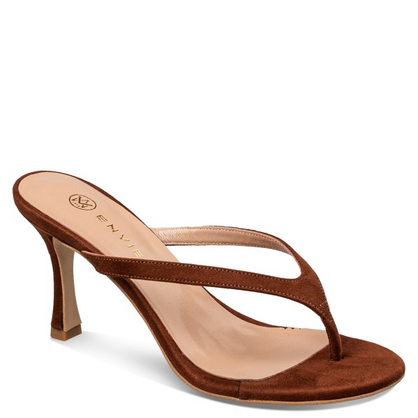 MID-HEEL THONG MULES