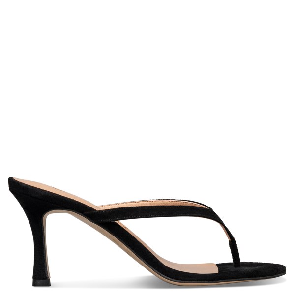 MID-HEEL THONG MULES