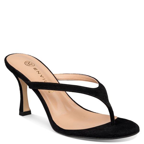  MID-HEEL THONG MULES - 2