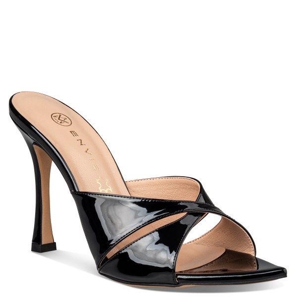 FLARED HEEL MULES