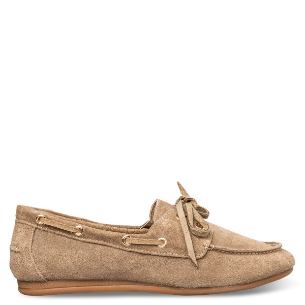 SUEDE BOAT LOAFERS